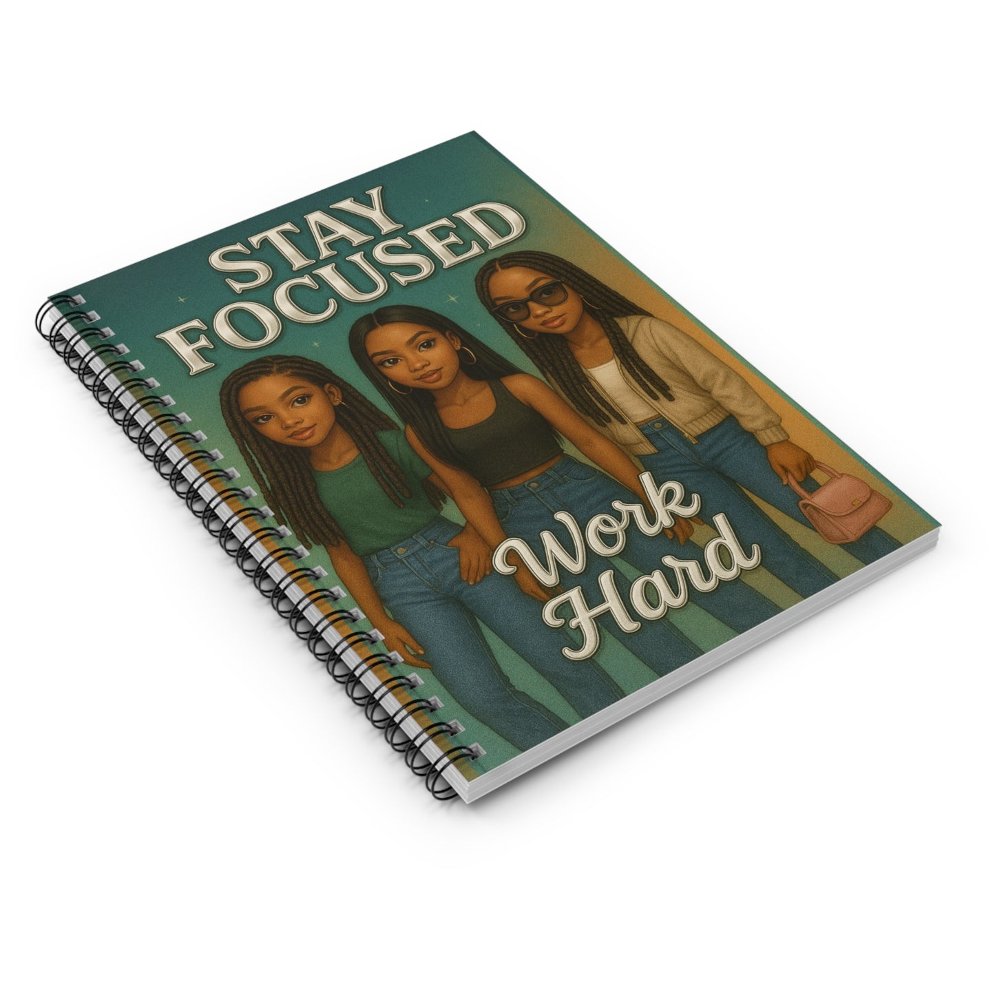 Inspirational Journal - Ruled Line Spiral Notebook for Students and Work Essentials