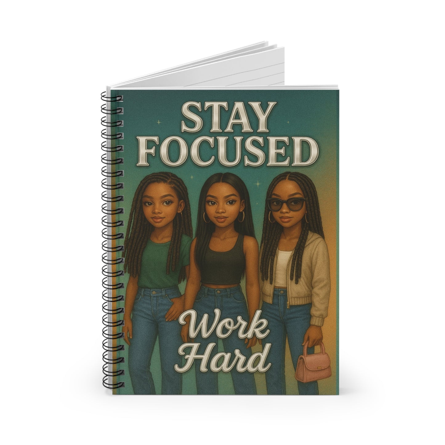 Inspirational Journal - Ruled Line Spiral Notebook for Students and Work Essentials