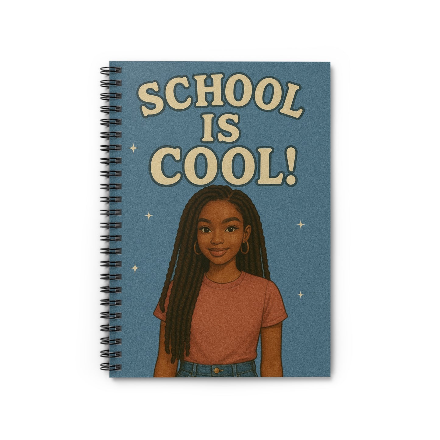 Cool School Spiral Notebook | Cute Educational Journal, Back to School Gift, Student Supplies, Kawaii Notepad, Teen Spiral Binder