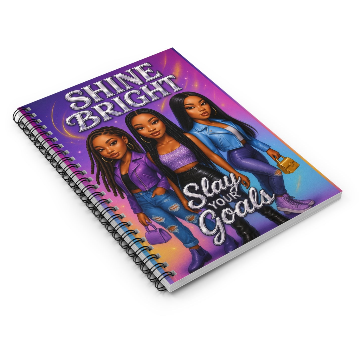 Inspirational Journal - Shine Bright, Slay Your Goals