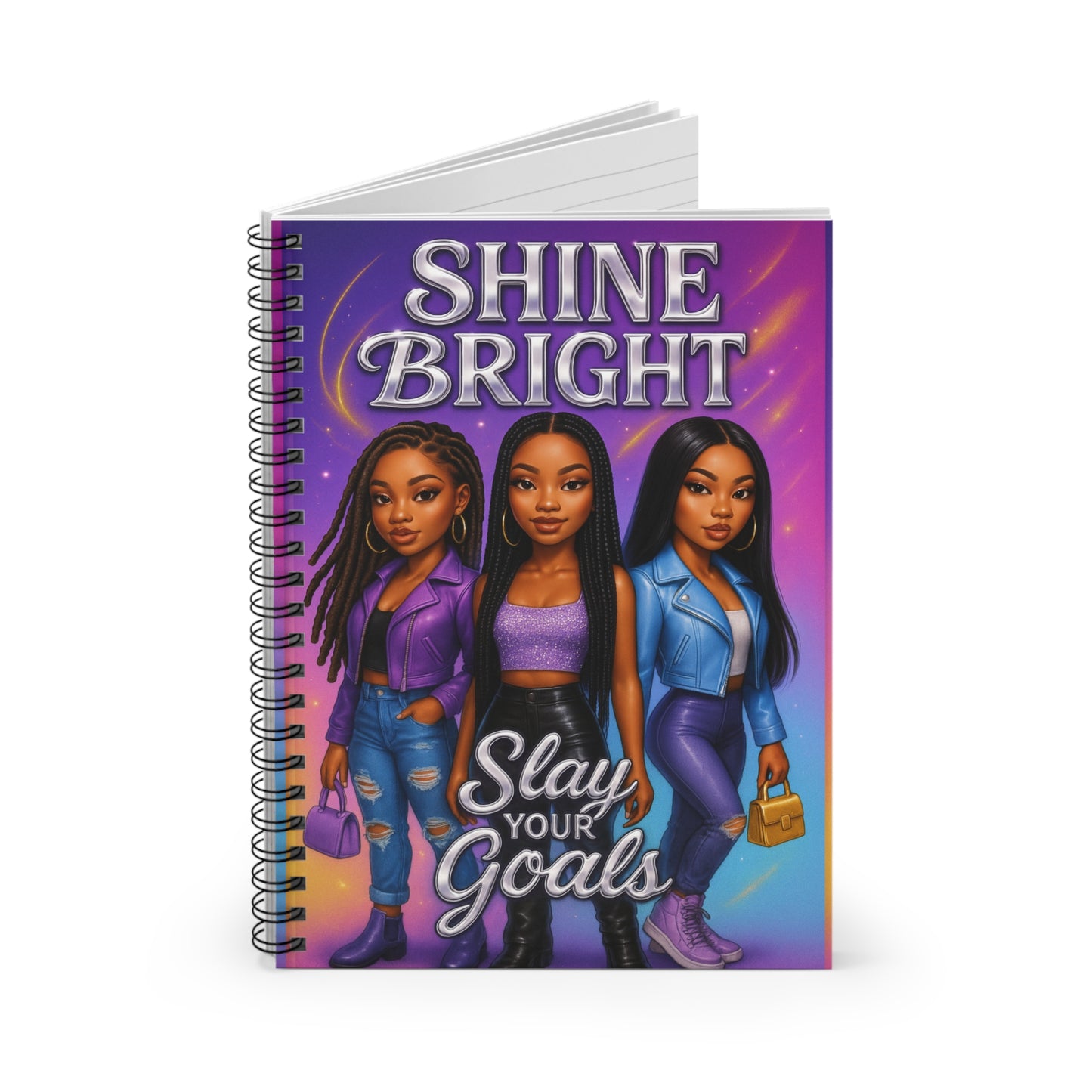 Inspirational Journal - Shine Bright, Slay Your Goals