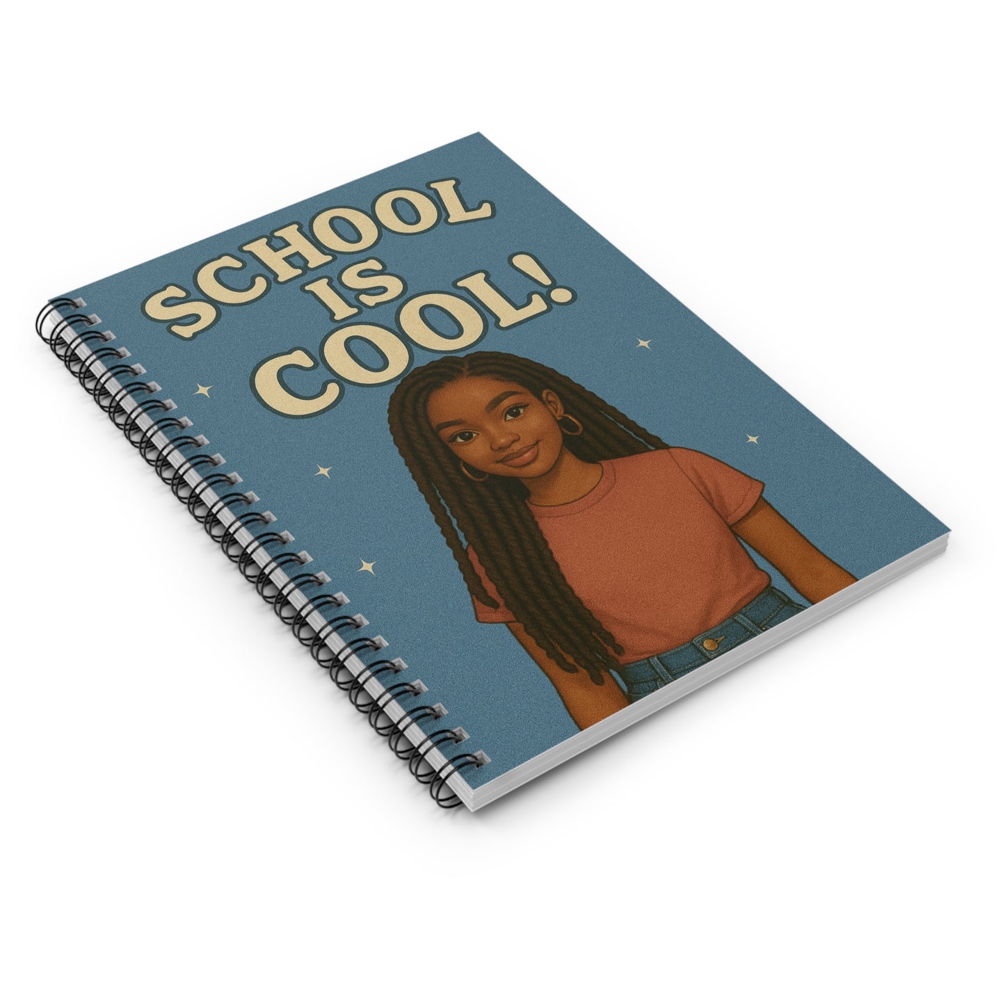 Cool School Spiral Notebook | Cute Educational Journal, Back to School Gift, Student Supplies, Kawaii Notepad, Teen Spiral Binder