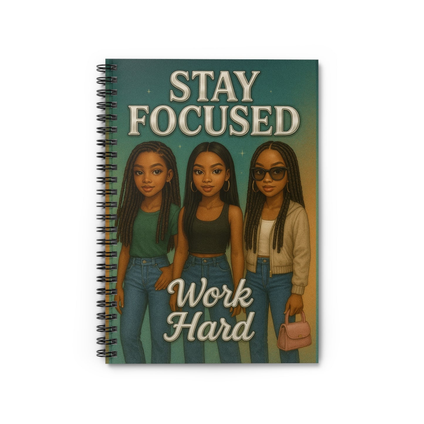 Inspirational Journal - Ruled Line Spiral Notebook for Students and Work Essentials